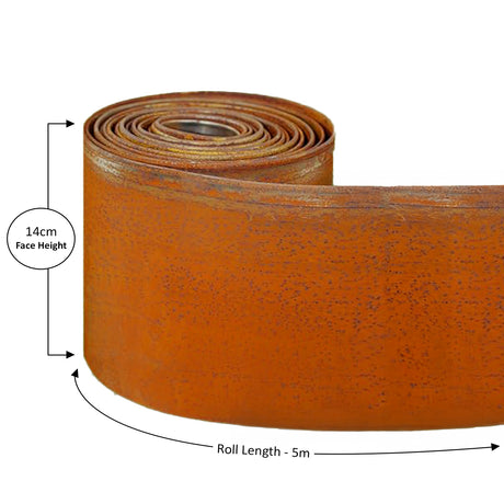 Corten Metal Lawn Edging Garden Border Roll - 5m / 10m