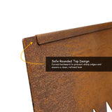 Metal Garden Border Edging – Saw-Tooth Spikes, Pack of 5