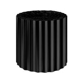 Corrugated Galvanised Steel Black Metal Garden Border Roll – 5m Long