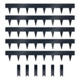 Metal Lawn Edging Garden Border with Pegs - 5 Pieces
