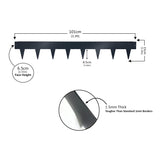 Metal Lawn Edging Garden Border with Pegs - 5 Pieces