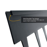 Extra-High Metal Lawn Edging Garden Border with Pegs - 5 Pieces