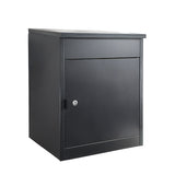 Outdoor Metal Parcel Box - Black
