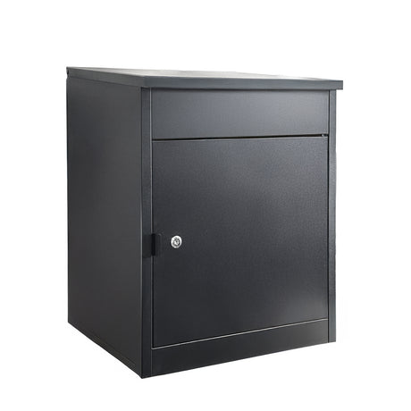 Outdoor Metal Parcel Box - Black