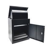 Outdoor Metal Parcel Box - Black