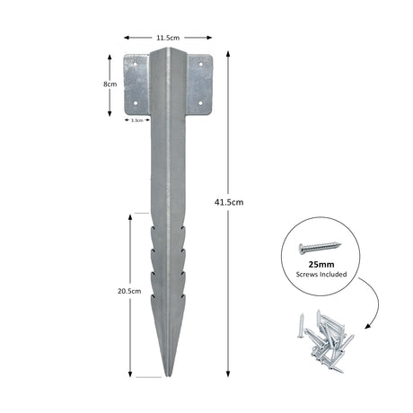 Metal Railway Sleepers Brackets For Landscape, Lawn and Driveway Path Edging