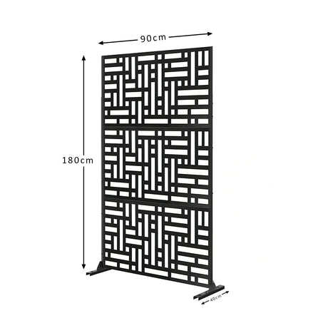 Metal Indoor/Outdoor Privacy Screen 90cm x 180cm - Maze