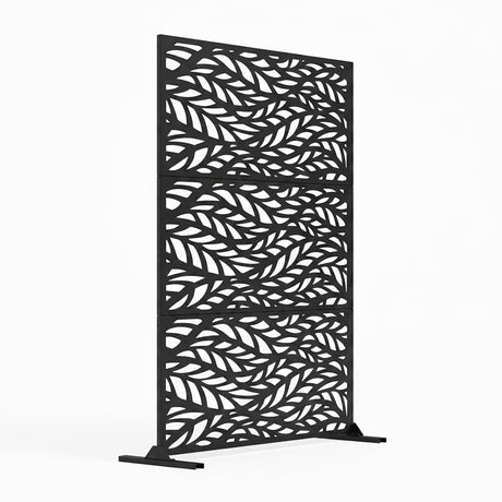 Metal Indoor/Outdoor Privacy Screen 90cm x 180cm - Leaf
