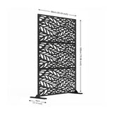 Metal Indoor/Outdoor Privacy Screen 90cm x 180cm - Leaf