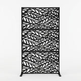 Metal Indoor/Outdoor Privacy Screen 90cm x 180cm - Leaf