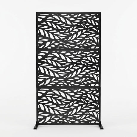 Metal Indoor/Outdoor Privacy Screen 90cm x 180cm - Leaf