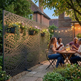 Metal Indoor/Outdoor Privacy Screen 90cm x 180cm - Leaf