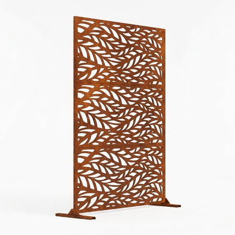 Metal Indoor/Outdoor Privacy Screen 90cm x 180cm - Leaf
