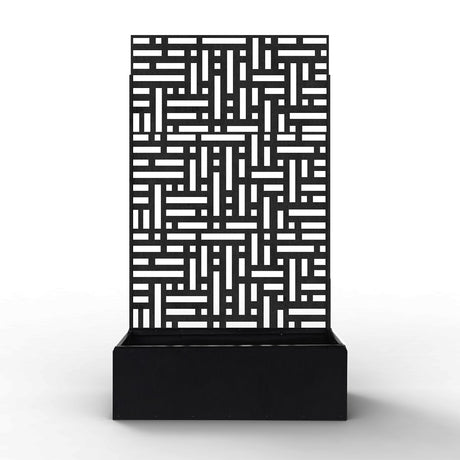 Metal Indoor/Outdoor Privacy Screen with Plant Pot - 90cm x 180cm