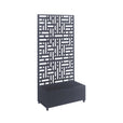 Metal Outdoor Privacy Screen with Plant Pot - 90cm x 180cm