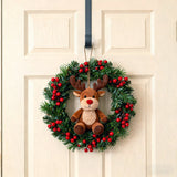 Metal Wreath Door Hanger - Grey or White