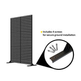 Metal Outdoor Privacy Screen 90cm x 180cm - Slats