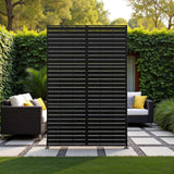 Metal Outdoor Privacy Screen 90cm x 180cm - Slats