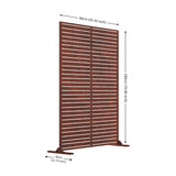 Metal Outdoor Privacy Screen 90cm x 180cm - Slats