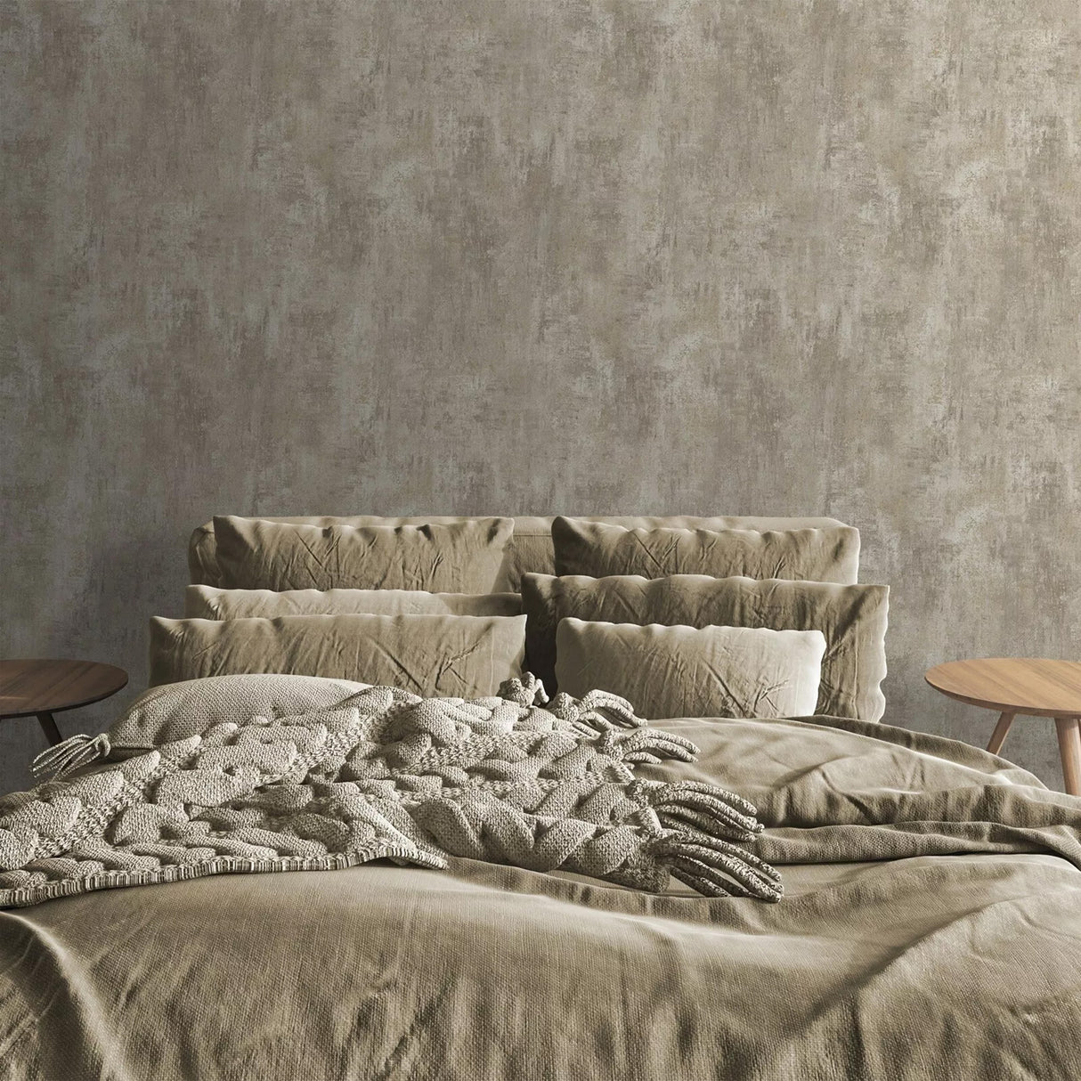 Muriva Cove Industrial Texture Cream Wallpaper 207501