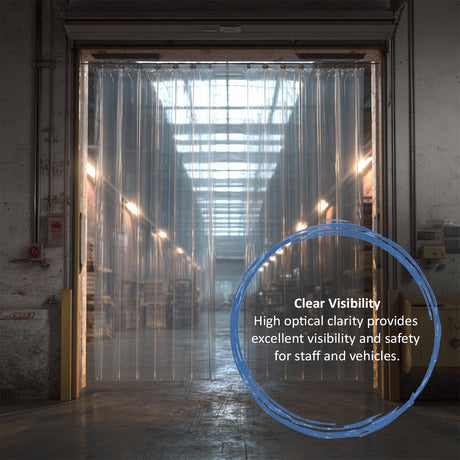 PVC Strip Curtain Rolls - 10m, 20m, 50m