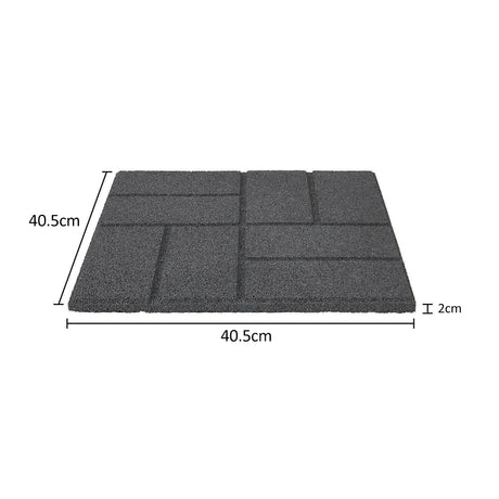 Reversible Garden Stepping Stones Decking Paver 40x40cm