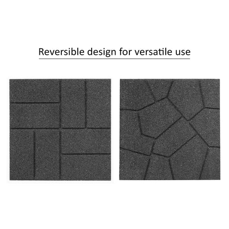Reversible Garden Stepping Stones Decking Paver 40x40cm