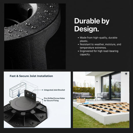 Adjustable Pedestals Riser for Joist