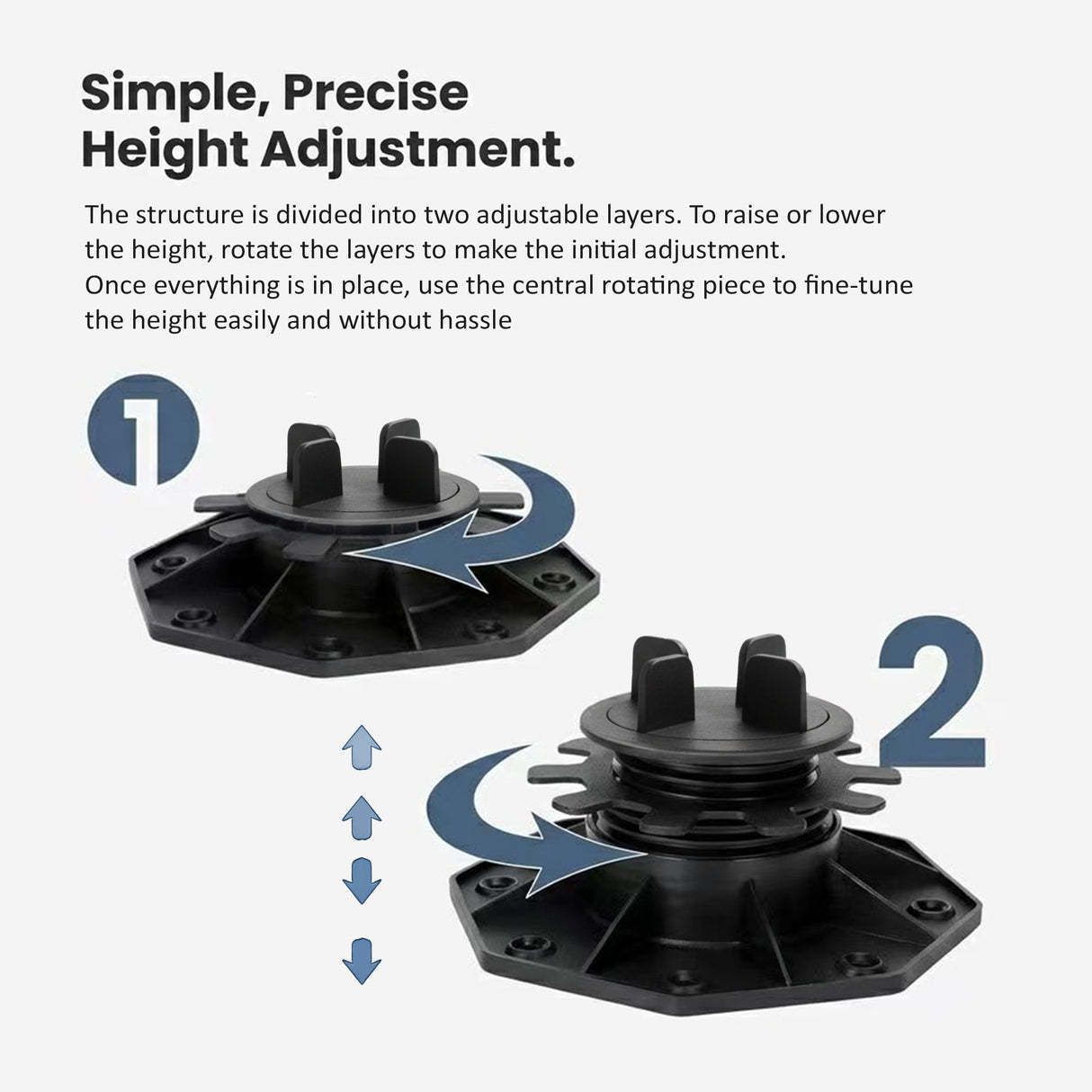 Adjustable Pedestal Support for Paving