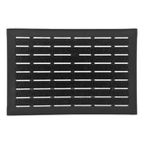 Integrated Brush Strip Door Mat with Elevated Drainage Design