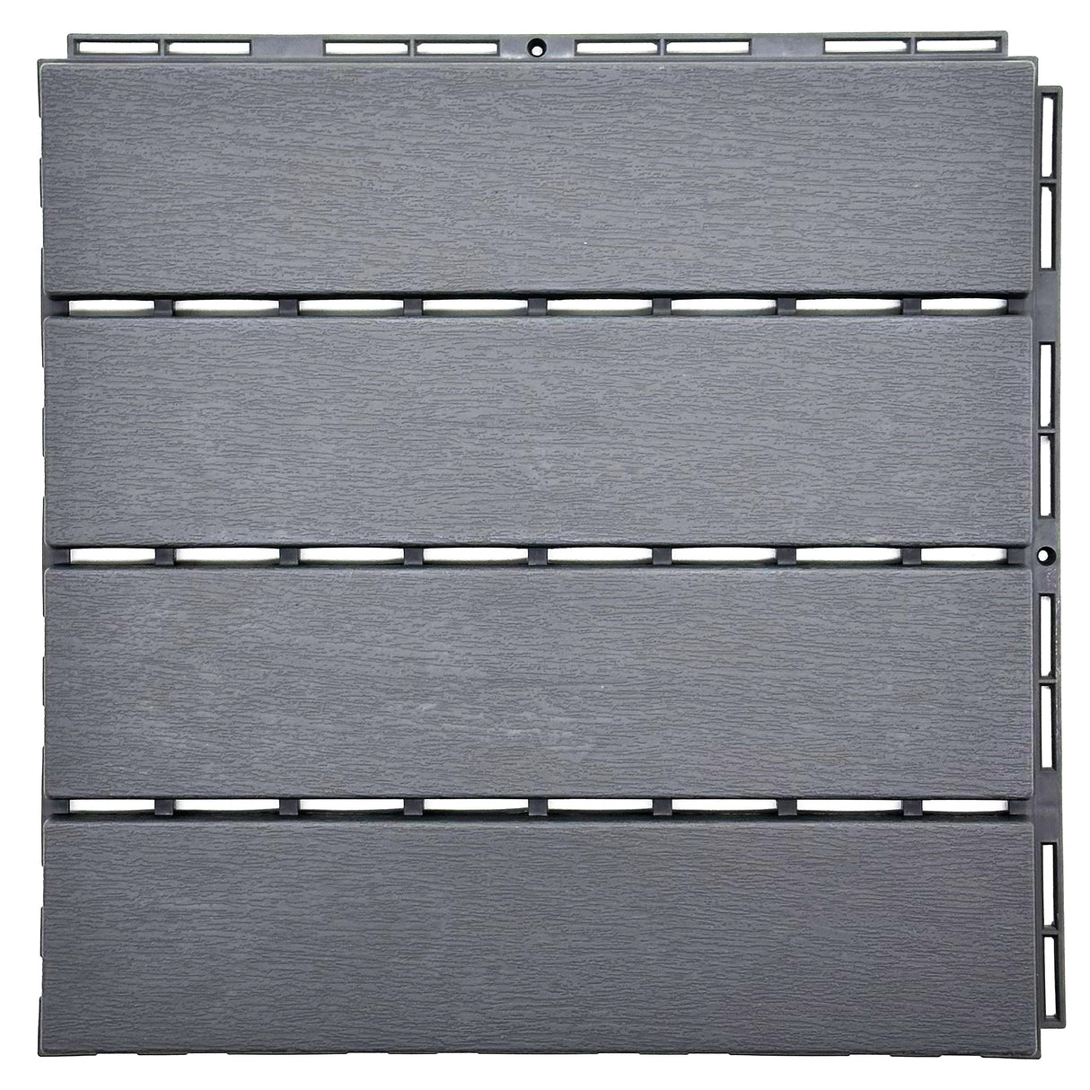 Pack of 12 Polydeck PVC Decking Tiles - Grey