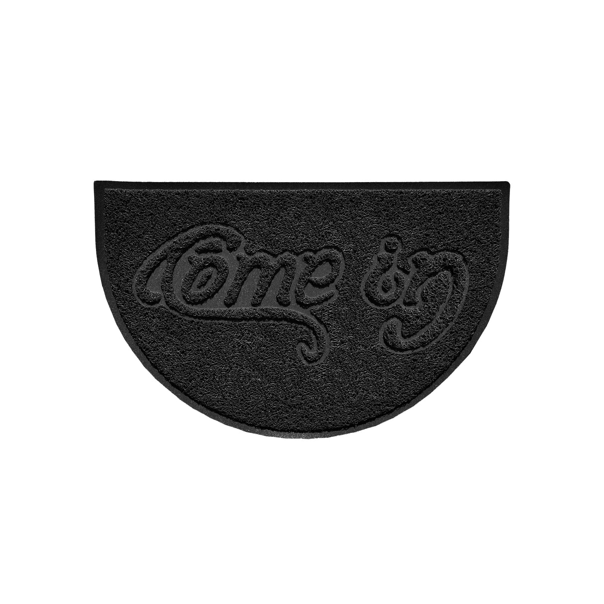 Come In Embossed Halfmoon Spaghetti Indoor/Outdoor Doormat