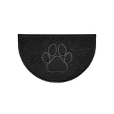 Paw Embossed Halfmoon Indoor/Sheltered Outdoor Spaghetti Doormat