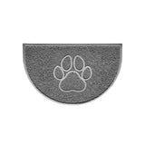 Paw Embossed Halfmoon Indoor/Sheltered Outdoor Spaghetti Doormat