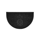 Pineapple Embossed Halfmoon Indoor/Sheltered Outdoor Spaghetti Doormat