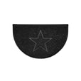Star Embossed Halfmoon Indoor/Sheltered Outdoor Spaghetti Doormat