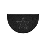 Star Embossed Halfmoon Indoor/Sheltered Outdoor Spaghetti Doormat