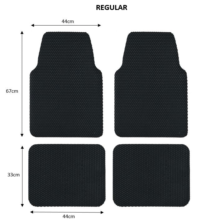 Nicoman Universal Hex Dirt Catcher Anti-Slip Car Floor Mats 4pc -  Regular