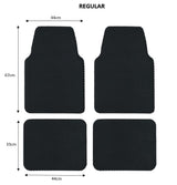 Nicoman Universal Hex Dirt Catcher Anti-Slip Car Floor Mats 4pc -  Regular