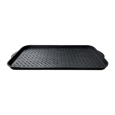 Shoes, Boots & Wellies Tray - Plain Black - Soft Rubber