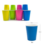 Disposable Coloured Paper Party Cups – 8oz & 12oz
