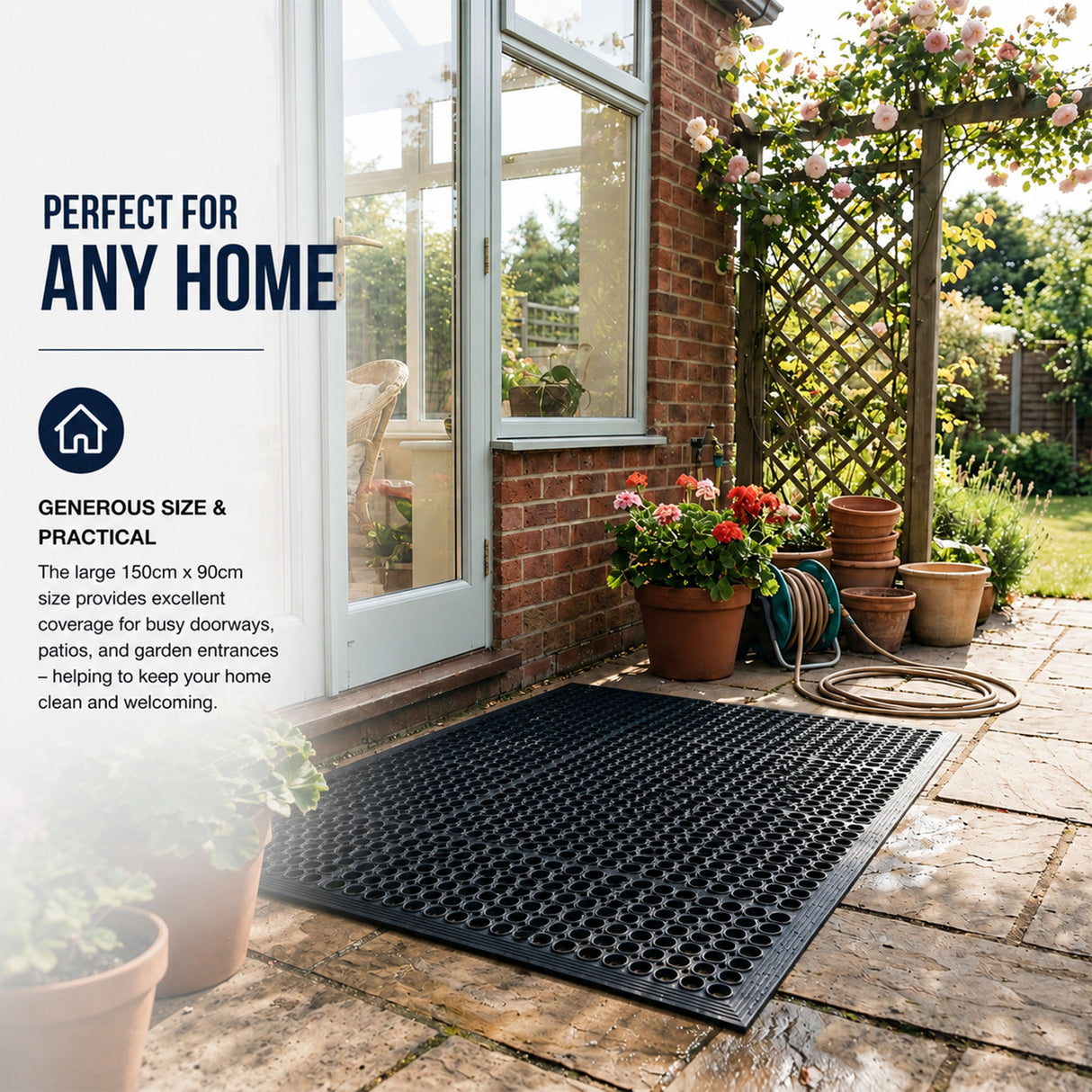 Heavy Duty Entrance Mat - Rubber Ring Floor Mat