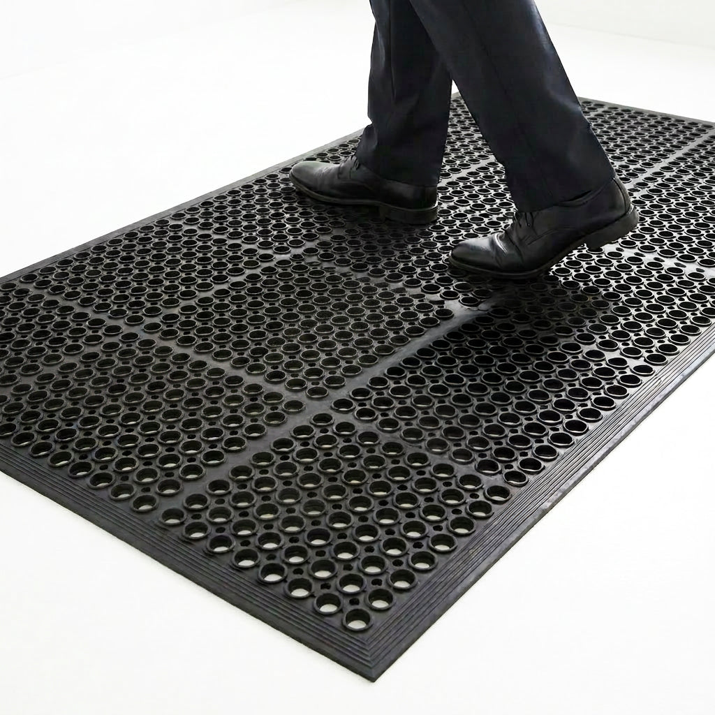 Nicoman Heavy Duty Non Slip Hexagon Hollow Rubber Honeycomb Door