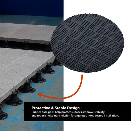 Rubber Base Pads for Decking Pedestals