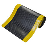 Anti-Fatigue Matting - 18.3m Long Roll - Black / Yellow