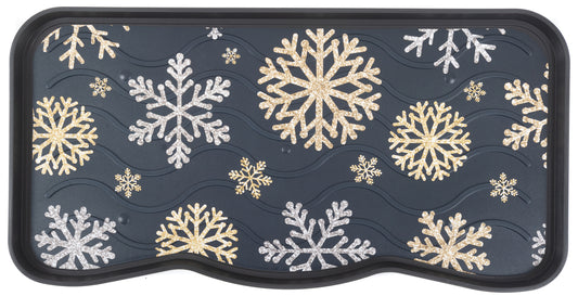 Shoes, Boots & Wellies Tray Snowflakes