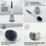 Toilet Brush with Bleach Dispensing Handel