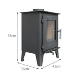 5kW Steel Defra Approved Multi-Fuel Burning Stove - ST001