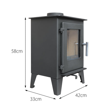 5kW Steel Defra Approved Multi-Fuel Burning Stove - ST001