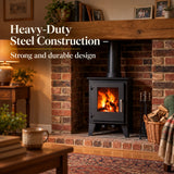 5kW Steel Defra Approved Multi-Fuel Burning Stove - ST001